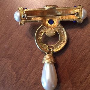 Les Bernard Jewelry - Les Bernard pearl and stone brooch Les Bernard Jewelry - Les Bernard pearl and stone brooch